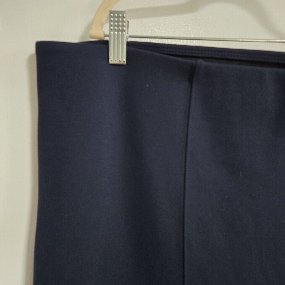 Old Navy 3X Pants Navy Extra High Rise Pull-on Knit Straight Leggings NEW - Picture 2 of 8